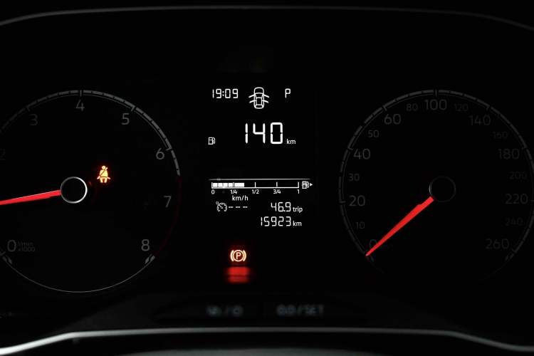 Used Jetta VS5 2021 280TSI Automatic Enjoyment Model Odometer Close Up