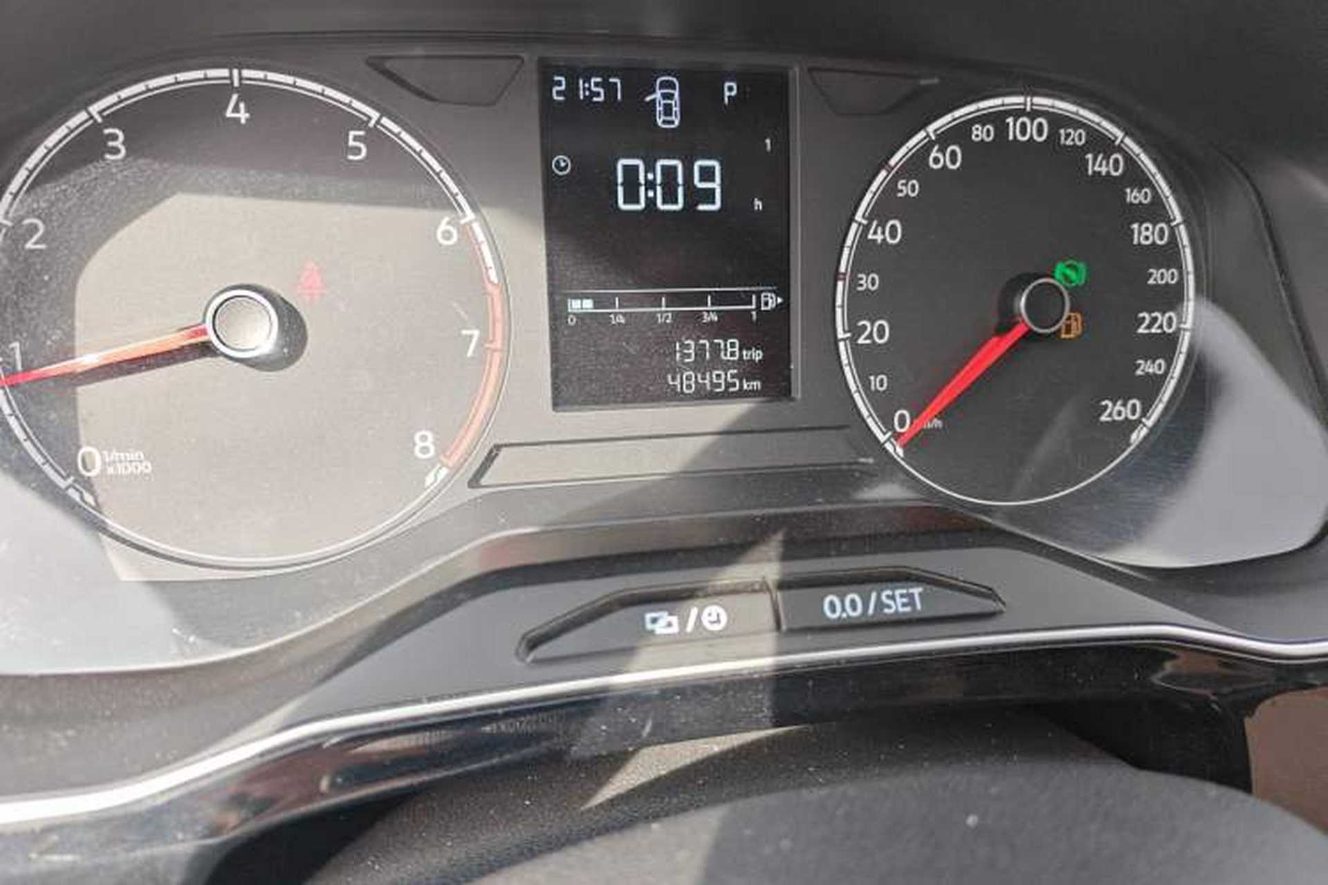 Used Jetta VS5 2021 280TSI Automatic Enjoyment Model Odometer Close Up