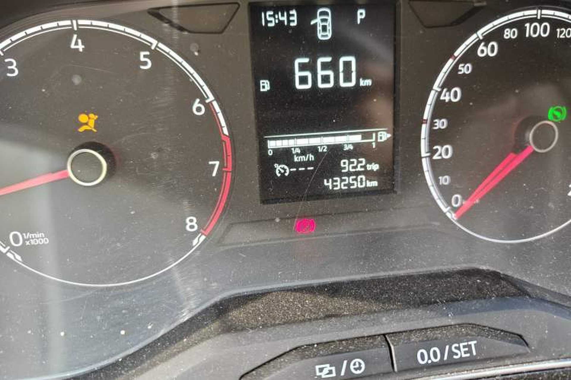 Used Jetta VS5 2021 280TSI Automatic Trend Edition Odometer Close Up