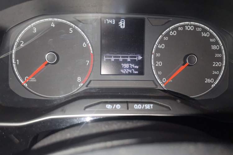 Used Jetta VS5 2021 280TSI Automatic Enjoyment Model Odometer Close Up