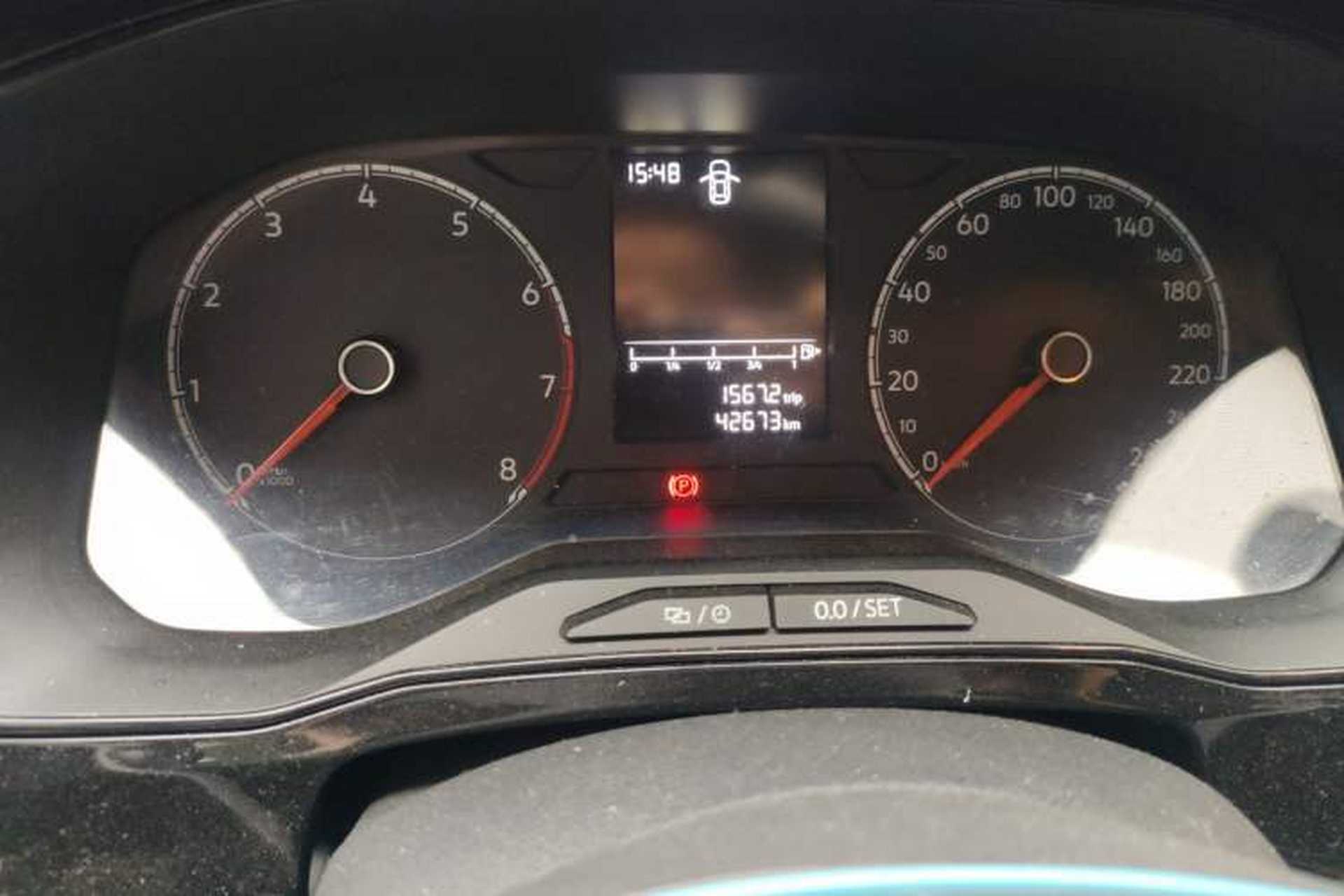 Used Jetta VS5 2022 280TSI Automatic High-Gloss Enjoyment Model Odometer Close Up