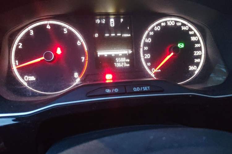 Used Jetta VS5 2022 280TSI Automatic Enjoyment Model Odometer Close Up