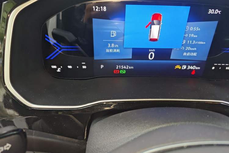 Used Jetta VS5 2022 280TSI Automatic Glory Edition Odometer Close Up