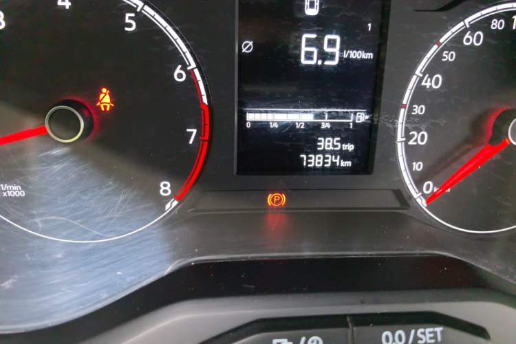 Used Jetta VS5 2022 280TSI Manual Advanced Trim Odometer Close Up