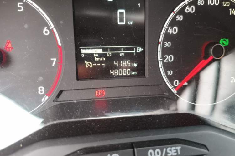 Used Jetta VS5 2022 280TSI Automatic High-Gloss Enjoyment Model Odometer Close Up