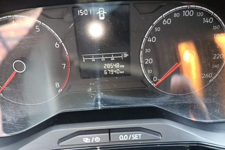 Used Jetta VS5 2022 280TSI Automatic Enjoyment Model Odometer Close Up