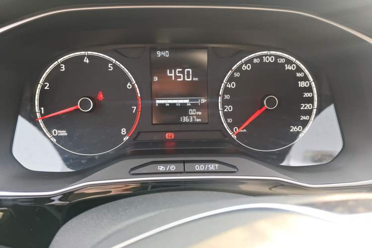 Used Jetta VS5 2023 280TSI Manual Entry-Level Model Odometer Close Up