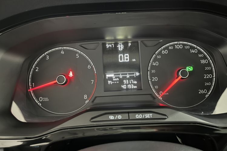 Used Jetta VS5 2023 280TSI Automatic High-Gloss Enjoyment Model Odometer Close Up