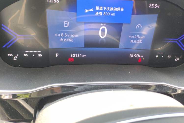 Used Jetta VS5 2024 280TSI Automatic Enjoyment Edition Odometer Close Up