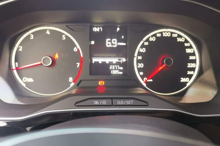 Used Jetta VS5 2026 Model, 280TSI Automatic Enjoyment Highlight Edition Odometer Close Up
