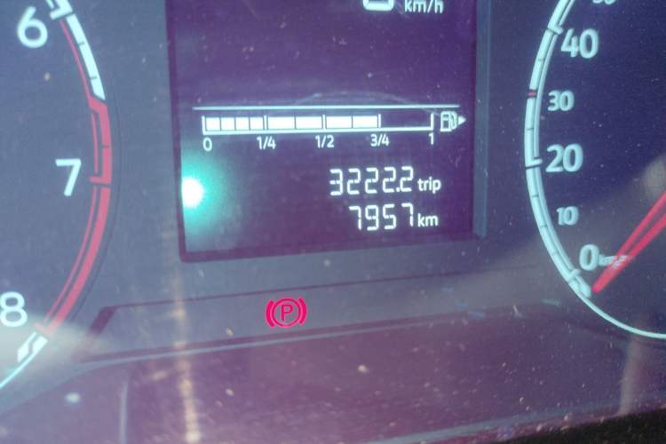 Used Jetta VS5 2026 Model, 280TSI Manual Pioneer Edition Odometer Close Up