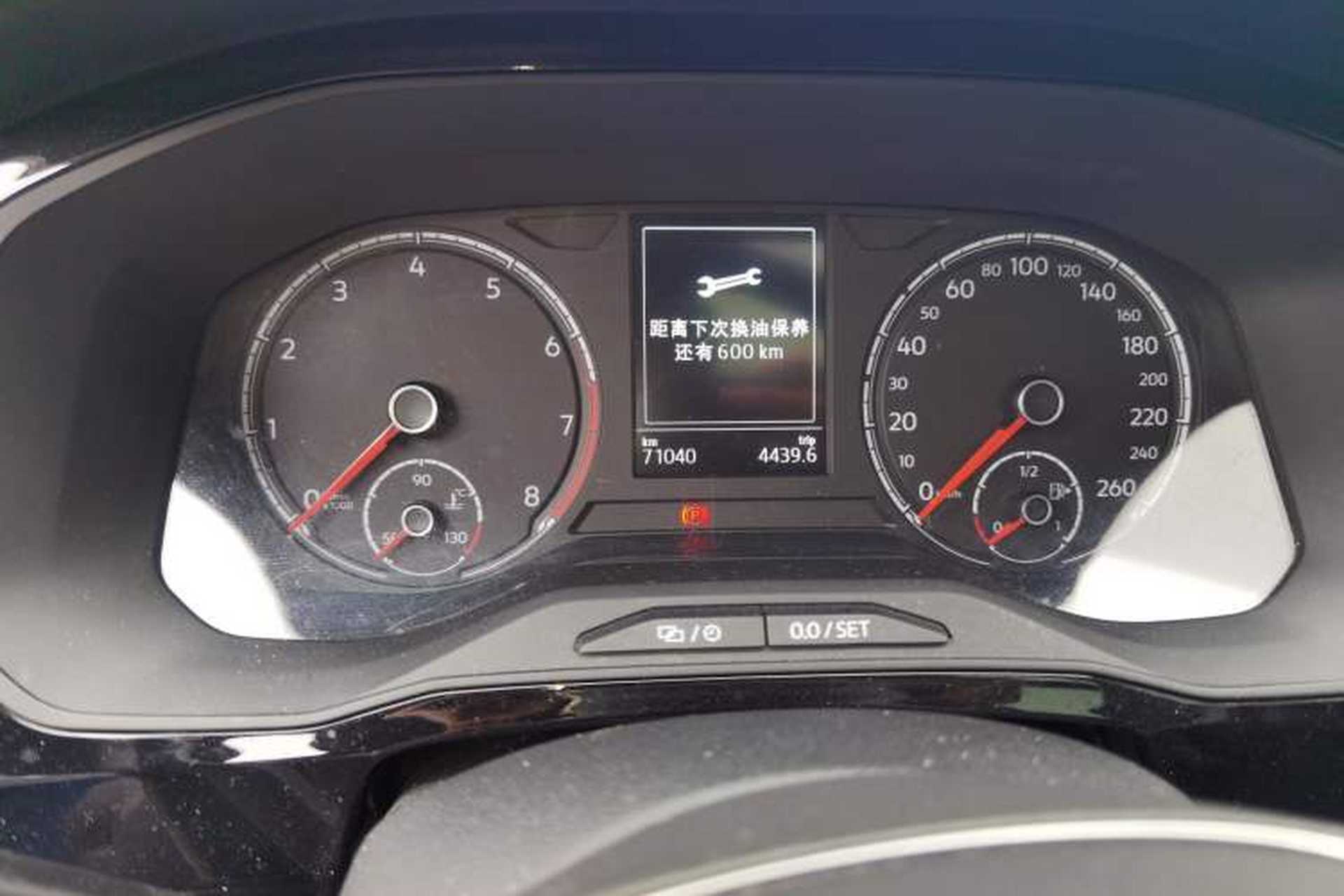 Used Jetta VS7 2020 1.4T Automatic Enjoyment Model Odometer Close Up