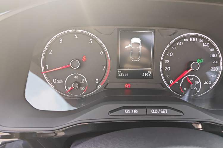 Used Jetta VS7 2020 1.4T Automatic Enjoyment Model Odometer Close Up