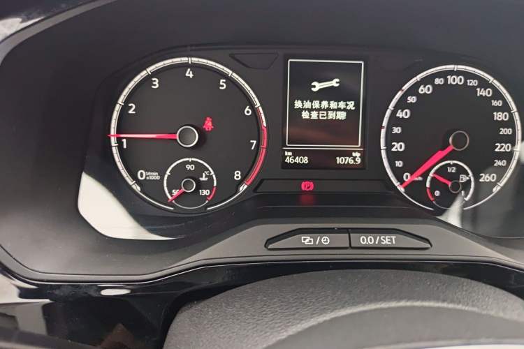 Used Jetta VS7 2020 1.4T Automatic Enjoyment Model Odometer Close Up
