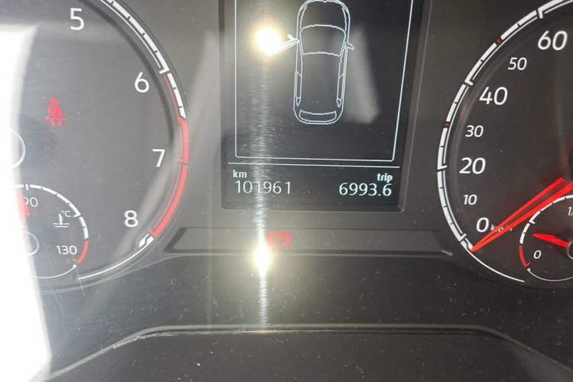 Used Jetta VS7 2020 1.4T Automatic Glory Edition Odometer Close Up