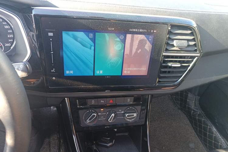 Used Jetta VS7 2021 Black Edition 1.4T Automatic Enjoyment Model Audio And AC Panel