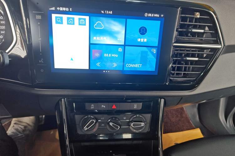Used Jetta VS7 2021 Black Edition 1.4T Automatic Enjoyment Model Audio And AC Panel