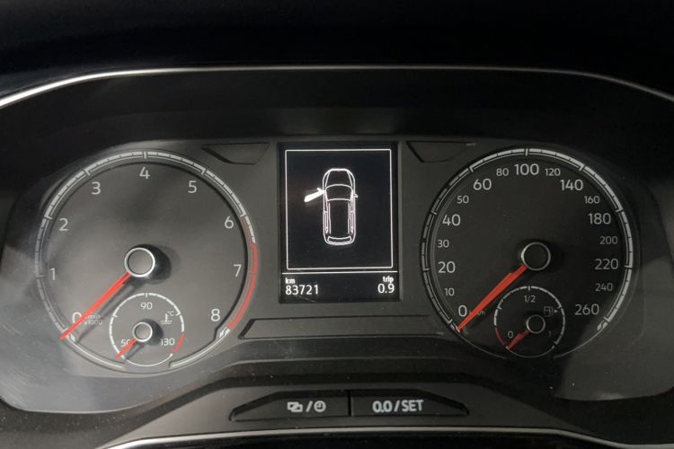 Used Jetta VS7 2021 1.4T Automatic Entry Model Odometer Close Up