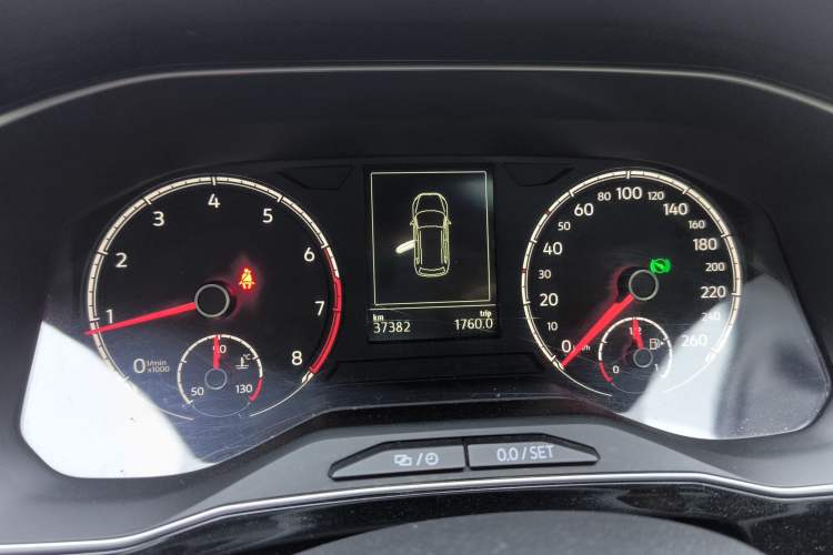 Used Jetta VS7 2021 1.4T Automatic Enjoyment Edition Odometer Close Up