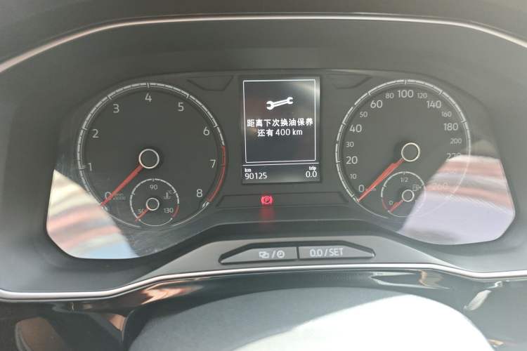 Used Jetta VS7 2021 1.4T Automatic Entry Model Odometer Close Up