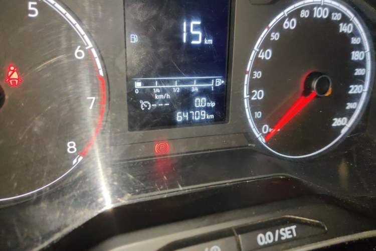 Used Jetta VS7 2021 1.4T Automatic Enjoyment Edition Odometer Close Up