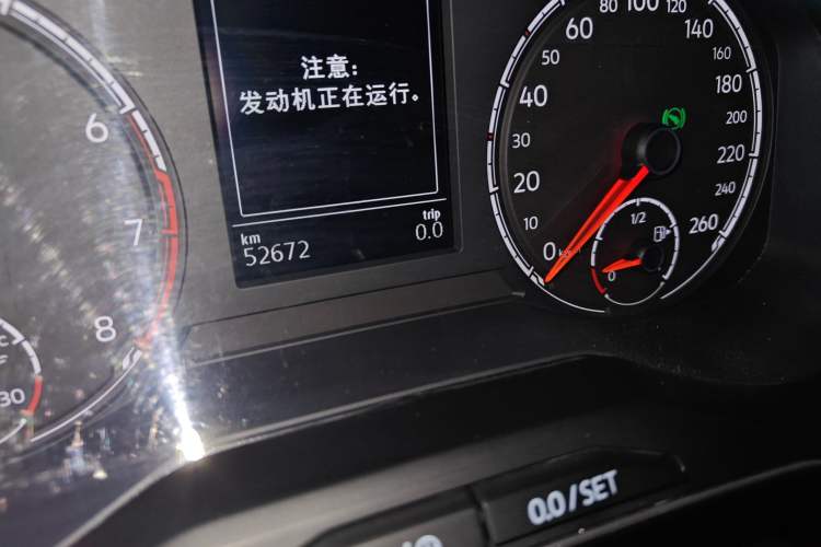 Used Jetta VS7 2021 1.4T Automatic Entry Model Odometer Close Up