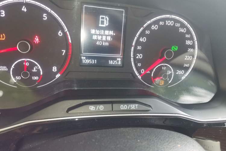 Used Jetta VS7 2021 1.4T Automatic Entry Model Odometer Close Up