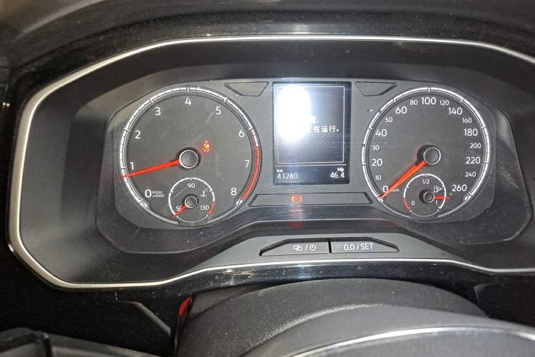 Used Jetta VS7 2021 1.4T Automatic Entry Model Odometer Close Up