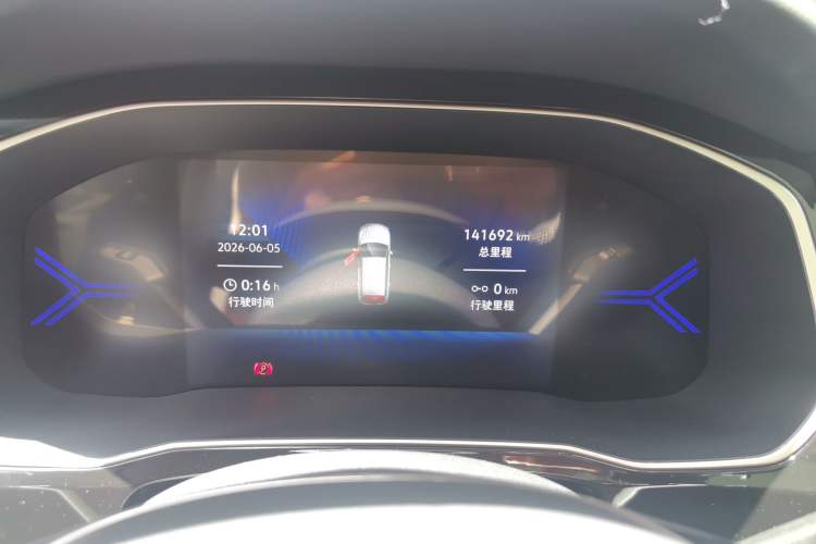 Used Jetta VS7 2022 280TSI Automatic High-Gloss Enjoyment Edition Odometer Close Up