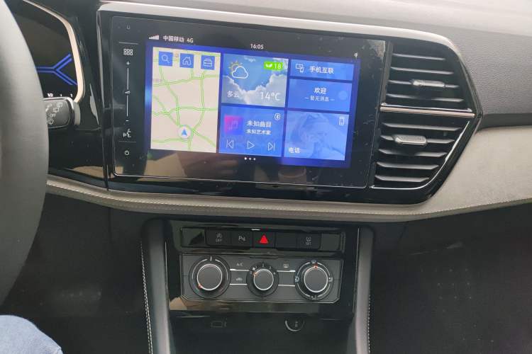 Used Jetta VS7 2022 280TSI Automatic High-Gloss Enjoyment Edition Audio And AC Panel