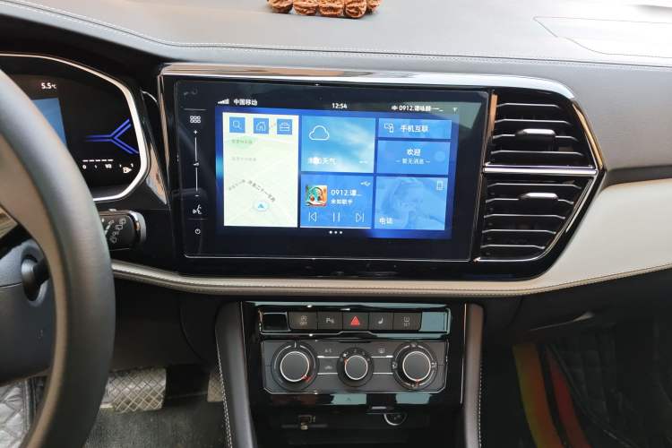 Used Jetta VS7 2022 280TSI Automatic High-Gloss Enjoyment Edition Audio And AC Panel