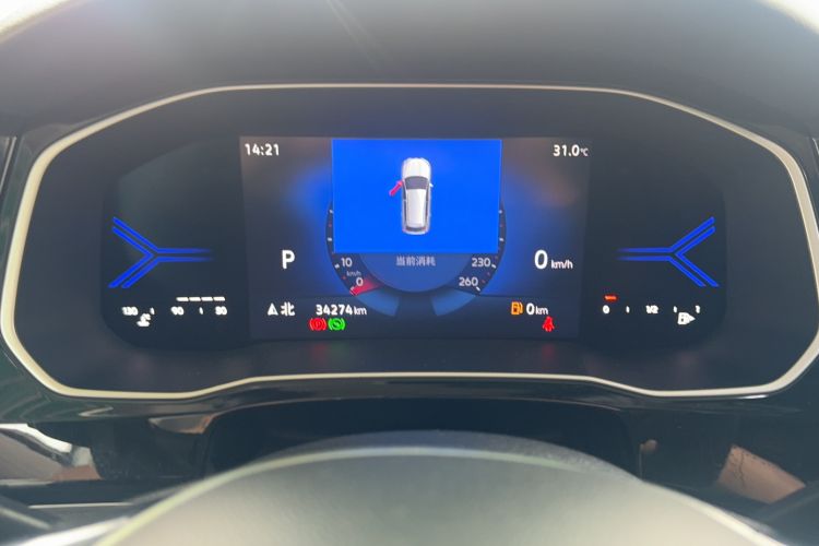 Used Jetta VS7 2022 Panda Edition 1.4T Automatic Enjoyment Pro Version Odometer Close Up