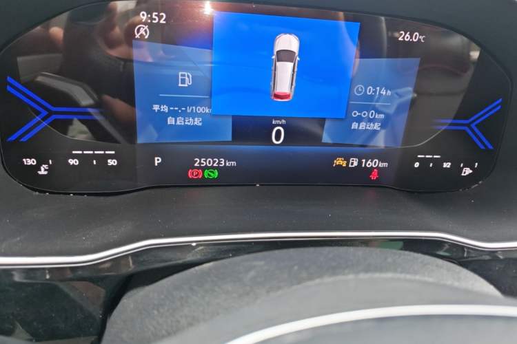 Used Jetta VS7 2022 280TSI Automatic Glory Edition Odometer Close Up