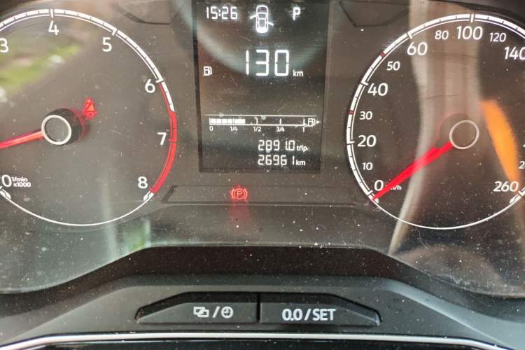 Used Jetta VS7 2022 280TSI Automatic Trend Edition Odometer Close Up