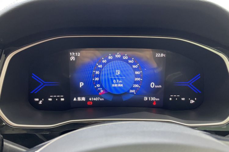 Used Jetta VS7 2023 280TSI Automatic High-Gloss Enjoyment Edition Odometer Close Up