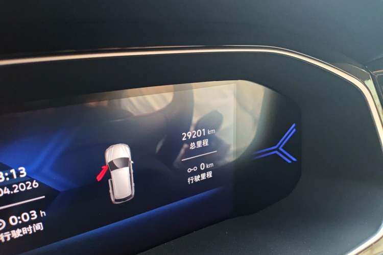Used Jetta VS7 2023 280TSI Automatic Enjoyment Edition Odometer Close Up