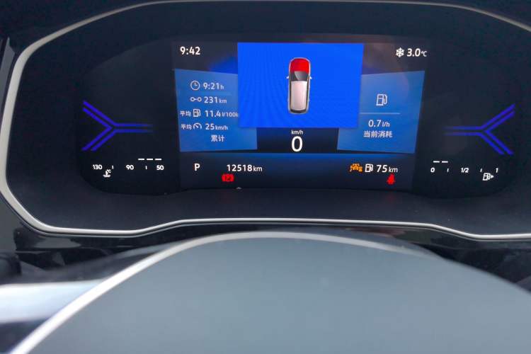 Used Jetta VS7 2023 280TSI Automatic High-Gloss Glory Edition Odometer Close Up