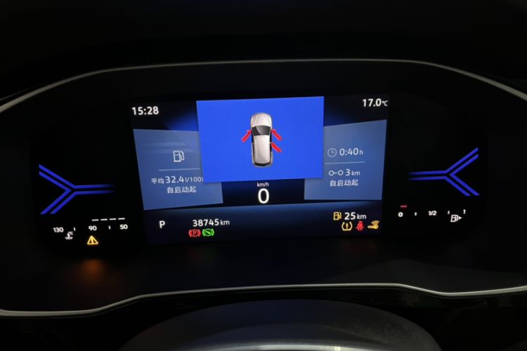 Used Jetta VS7 2023 280TSI Automatic Enjoyment Edition Odometer Close Up
