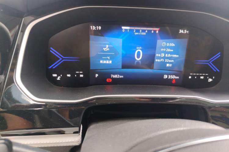 Used Jetta VS7 2024 280TSI Automatic Pioneer Edition Odometer Close Up