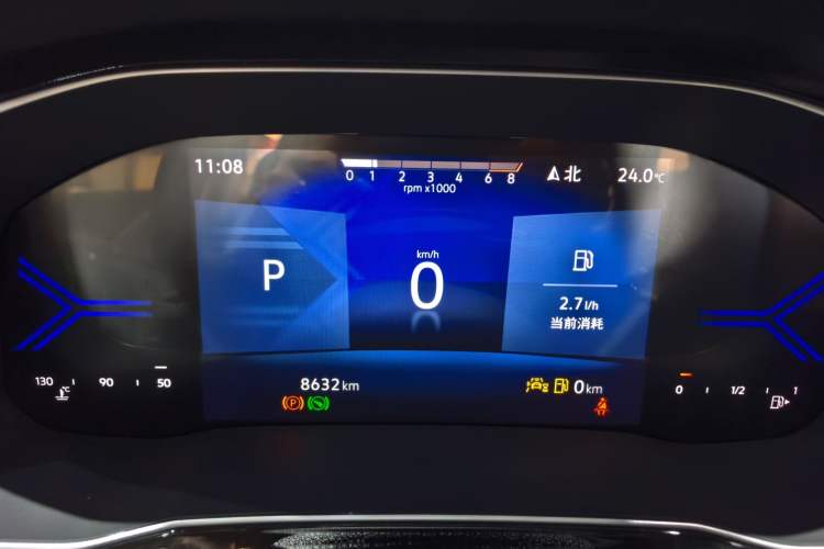 Used Jetta VS7 2024 280TSI Automatic Flagship Edition Odometer Close Up
