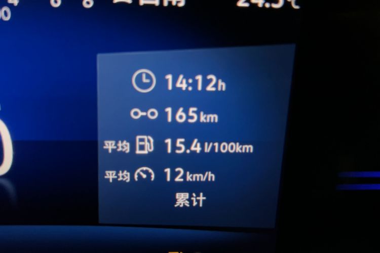 Used Jetta VS7 2024 280TSI Automatic Glory Edition Odometer Close Up