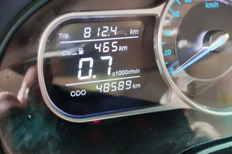 Used Jinbei 750 2018 1.6L Excellence Model Odometer Close Up