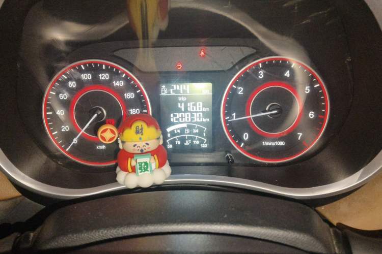 Used Jinbei F50 2017 1.6L Manual Economy Model Odometer Close Up