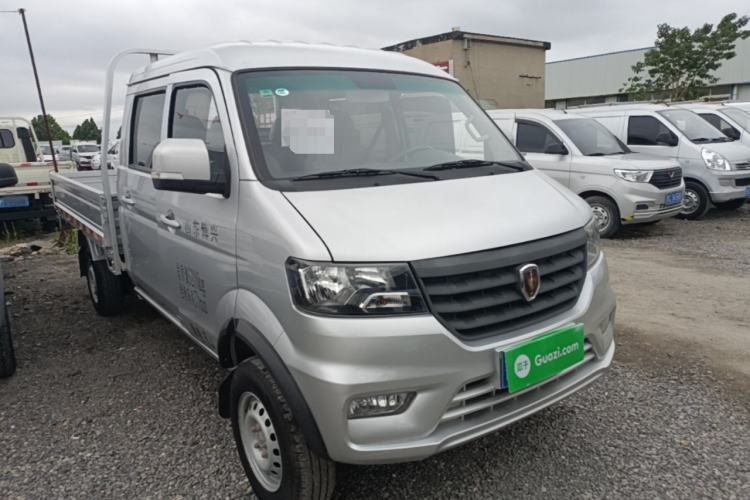 Used Jinbei Gold Card S3 2022 1.6L Flatbed Truck Double-Cab Standard Version 2.55 Meters SWD16MS Front Right 45 Deg