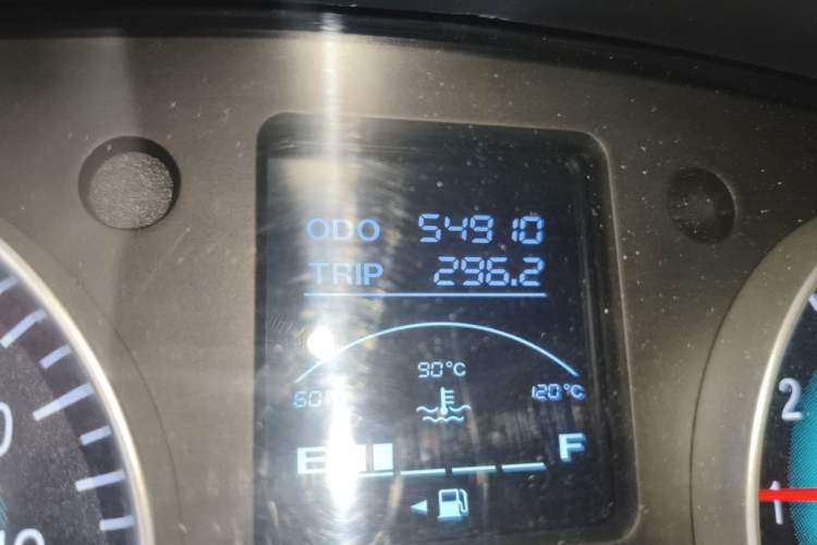 Used Jinbei Gold Hiace 2021 1.5L Passenger Vehicle Engineering Lion 6 Seats Odometer Close Up