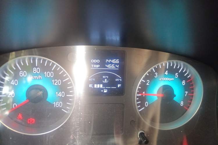 Used Jinbei Gold Hiace M Classic 2023 Panda Edition 1.5L Travel Lion Passenger Van 5/6/7 Seats Odometer Close Up