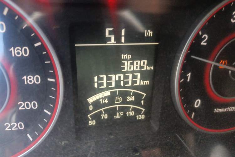 Used Jinbei Hiace King 2021 2.0L City Transport King Series Express Model Standard Top 6-Seater 1TZS Odometer Close Up