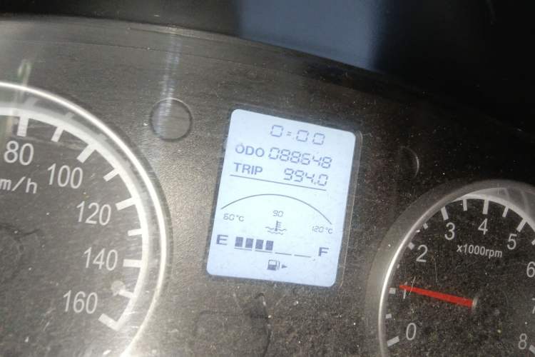 Used Jinbei Hiace X30 2020 1.5L Van Super-Enjoyment Model China VI Standard SWC15M Odometer Close Up