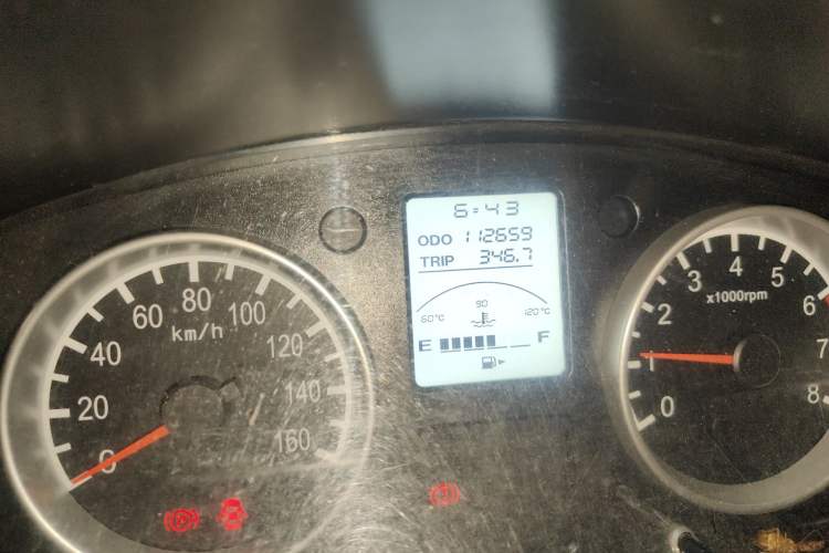 Used Jinbei Hiace X30 2017 1.5L Comfort Model DLCG14 Odometer Close Up