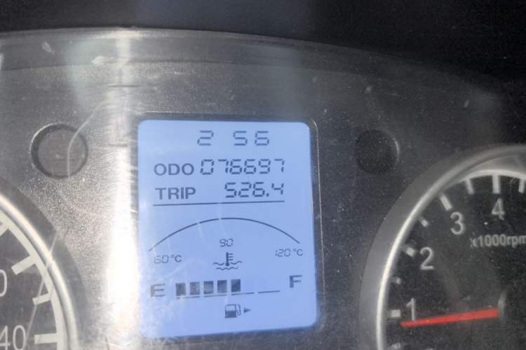 Used Jinbei Hiace X30 2018 1.3L Comfort Model DLCG12 Odometer Close Up